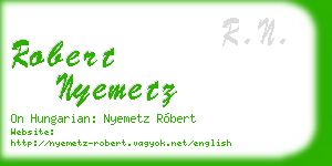 robert nyemetz business card