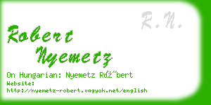 robert nyemetz business card